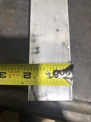 1-3/4” x 2-1/2” ALUM. 6061 FLAT BAR SOLID 7-3/4” Long Bar Stock Left Over Stock