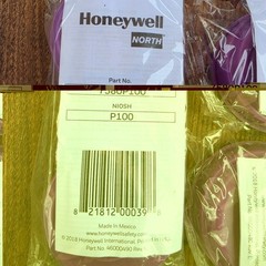 Honeywell North 7580P100 P100 – Respirator Cartridges LOT OF 5 Pairs