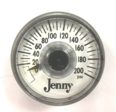 5130205-00 EMGLO, JENNY, ROLAIR PRESSURE GAUGE 200 PSI 1/4” MPT