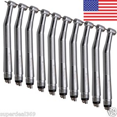 10 Pcs NSK Style Dental High Speed Handpiece Push Button 4/2Hole SEASKY USA