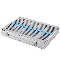 135°C Autoclavable Dental Sterilization Cassette Rack Box for 20 Grid Instrument