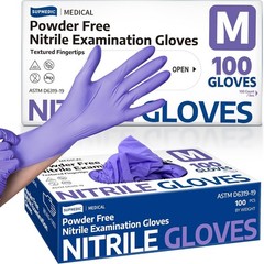Ambidextrous 3.5 Mil Nitrile Disposable Gloves – 100 Pack, Tear Resistant