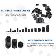 Complete 450Pcs M3 to M8 Alloy Steel Grub Screw Kit – Rust Resistant Design