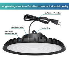 100W UFO LED High Bay Light Shop Light Warehouse Commercial Lighting Lamp 6000K