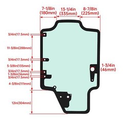Door Glass For Case / New Holland Skid Steer #47405930 L213 L215 L218 L220 L221