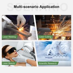 Laser Safety Glasses, OD6+ Eye Protection Goggles 200-450nm 800-2000nm 1064nm…