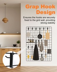 50 Pack Grid Wall Hooks, 4 Inch Heavy Duty Wire Grid Display Hooks, Gridwall …