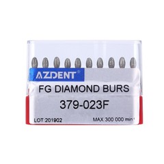 AZDENT Dental Diamond Burs Football/Fine #368-023F #379-023F Friction Grip