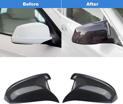 Carbon Fiber Side Mirror Cover Cap BMW 5 Series F10 F11 F18 528i 535i 2011-2013
