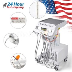 Dental Portable Mobile Delivery Unit System With Suction Air Compressor 4Hole
