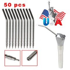 Dental Air Water Spray Triple Syringe Metal 3 Way Handpiece /50*Nozzles/Tips M
