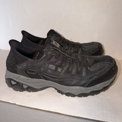 Skechers Slip-ins Cankton Faison Steel Toe Work Shoes Mens 10.5 Black 200211/BLK