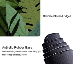 Desk Mat, Large Pad Mouse 31.5L x 11.8W inches, Monstera Leaves
