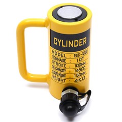 10 Ton Hydraulic Cylinder Jack Single Acting 4″ Stroke Solid Hydraulic Ram Jack