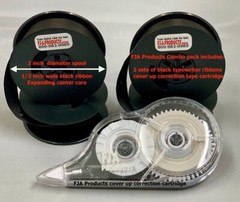 FJA Products Universal Typewriter Ribbon 2″ x 1/2″ Twin Spools in 30+ Colors
