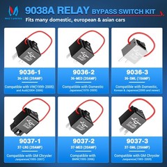 MICTUNING 6pcs 9038A Automotive Relay Tester, Bypass Switch Master Kit w/Loop US