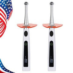 4 Modes Dental Cordless 1S LED Light Cure Lamp Metal Head LED Curing Light 360°