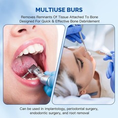 Dental Degranulation Diamond Burs Osseous Debridement Soft Tissue Removal Kit
