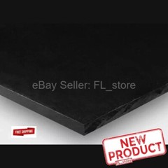 Black Plastic Sheet High Density Polyethylene 1/2″ Thick x 24″ L X 12″ W HDPE