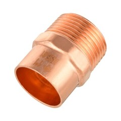 5 PCS EFIELD 1″ C x 1″ MNPT Copper Male Adapter Fittings, Lead Free