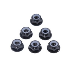 10/20/50/100 M2/M3/M4/M5 Nylon Insert Self-Lock Aluminum Nuts Hex Lock Nut