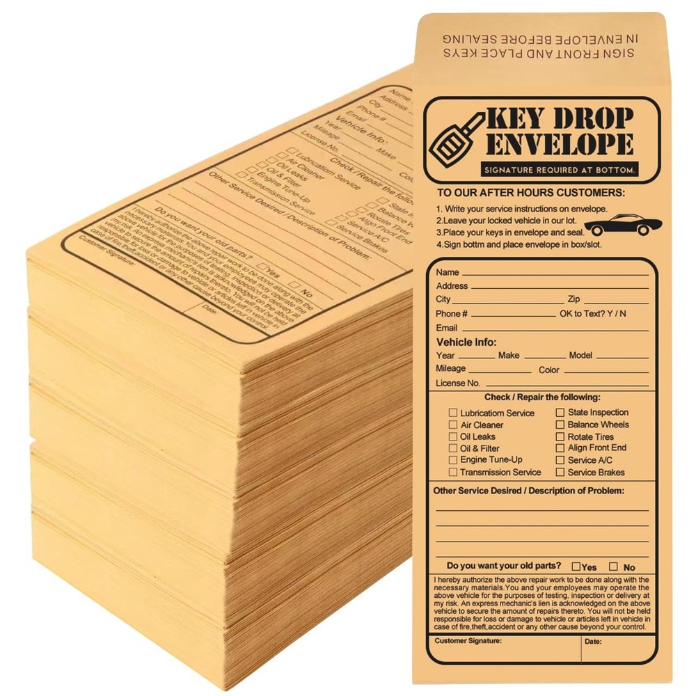 500 PCS Heavyweight Key Transfer Envelopes Secure Adhesive Mailers 4.125×9.5 In