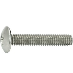 1/4-20 Phillips Truss Head Machine Screws Stainless Steel Wide All Lengths