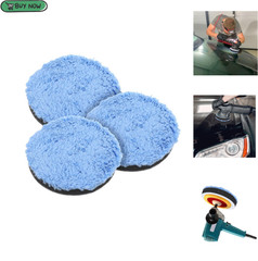 3 Pcs Polishing Pads, Buffing Pads, Microfiber Polishing pad for Car Compounding