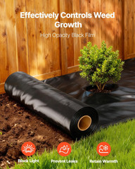 10 Mil Plastic Sheeting Heavy Duty 10′ X 100′, Thick Plastic Sheeting Roll, Plas