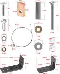 Universal Installation Kit W/Hardware & Brackets for Reese 5Th Wheel Trailer Hit