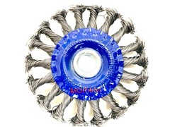 6Pcs Wheel Wire Brush 4-Inch (4″ Twisted/Knotted) For 5/8″-11 UNC Angle Grinder