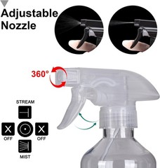 Plastic Spray Bottles – 10.5OZ/300ML Empty Spray Bottles for Cleaning Solutions,