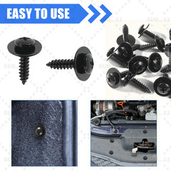 50Pcs Engine Splash Shield Fender Bumper Screw Clips Rivet Fastener For Toyota