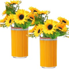 2 Set Back to School Gifts Pencil Shaped Vase Assembly Required DIY Acrylic F…