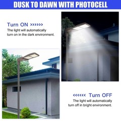 60000 Lumens LED Parking Lot Shoebox Light 400W Dusk To Dawn Street Pole Fixture