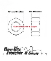 3/8-16 Steel Grade 8 Hardened Hex Nuts 3/8×16 Nut 3/8 x 16 ZY Coarse Thread