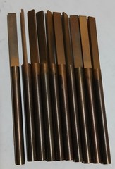 75W25Cu Copper Tungsten EDM Electrodes Lot (10) blade Sinker EDM 75 W Cu 25