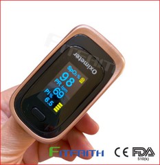 FDA CE Fitfaith Luxury Gold Pulse Oximeter Blood Oxygen SpO2 Monitor PR PI