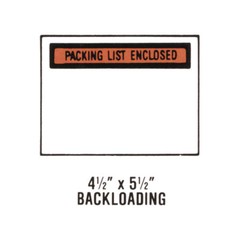 1000 4.5×5.5 Packing List Enclosed Envelopes – Partial Face