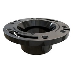 Oatey 43502 Closet Flange, 2.36 in W Dimensions, 3, 4 in Connection, ABS, Black,