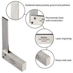 Machinist Square Precision Engineer Wide Seat Square 90 Right Angle Ground Hard