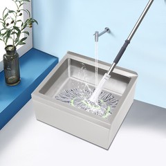 Commercial Wall-mounted Mop Sink Stainless Steel Floor Mop Sink Rectangular