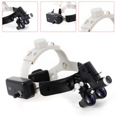 220V Scheinwerfer Medizinische Stirnlampe Chirurgisch 3.5X Binocular Kopflupe DE