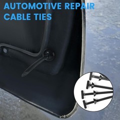 Black Universal Nylon Cable Tie Buckle Heavy Duty Self-Locking Universal Zip T