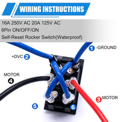 3Pcs Waterproof Momentary Rocker Switch /Off/, DC 12V 10A Toggle Power