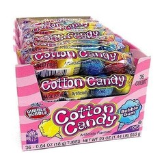 Dubble Bubble Cotton Candy Bubble Gum 4 Pieces Per Sleeve – 36 Count