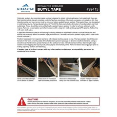 Butyl Sealant Tape Roof Accessory Metal Roofing Waterproof Barrier Gray 50 Ft