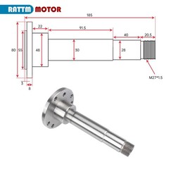 80mm Flange Lathe Spindle Core For CJ-0618 Mini Lathe Headstock Spindle Assembly