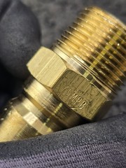 (QTY 5) FOSTER 75MPB: FST Straight Thru Plug, 3/4″ Male NPT Brass