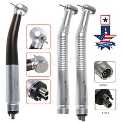 Dental Fiber Optic LED E-generator / High Speed Handpiece Turbine 2/4/6Holes USA